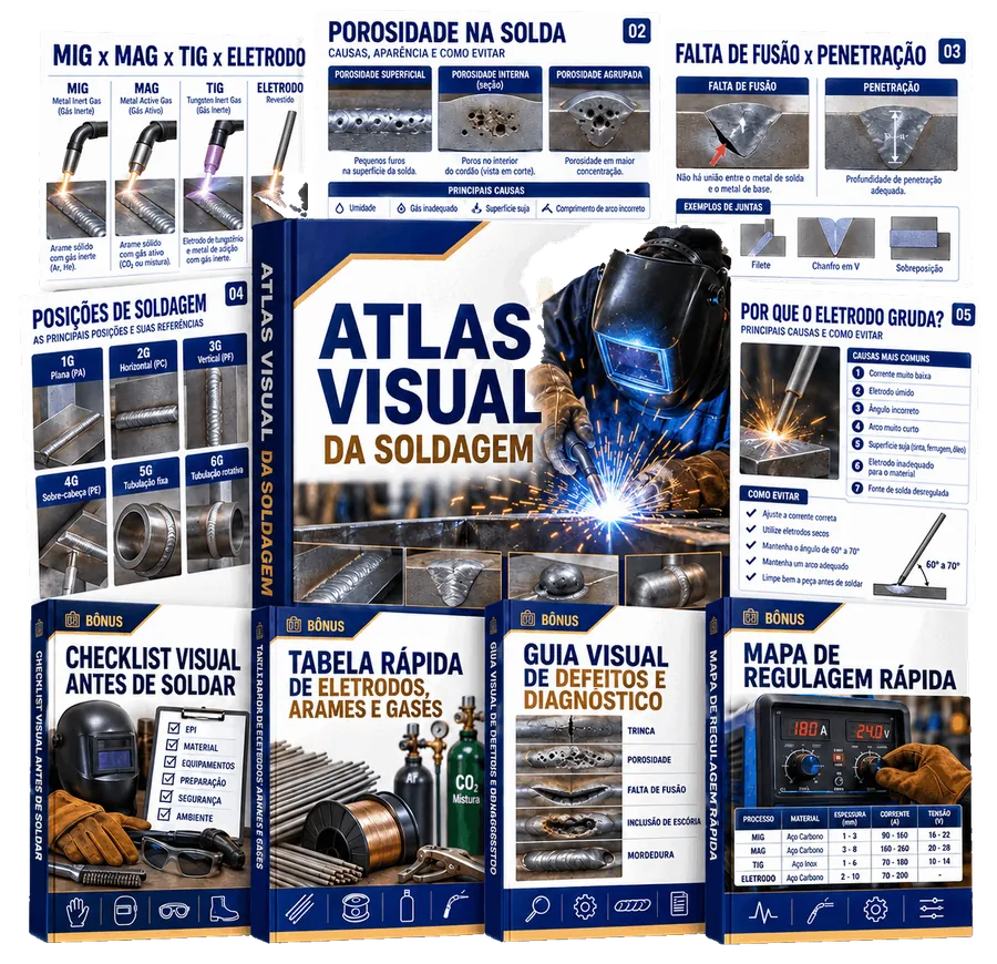 Conteúdo do Atlas Visual da Soldagem